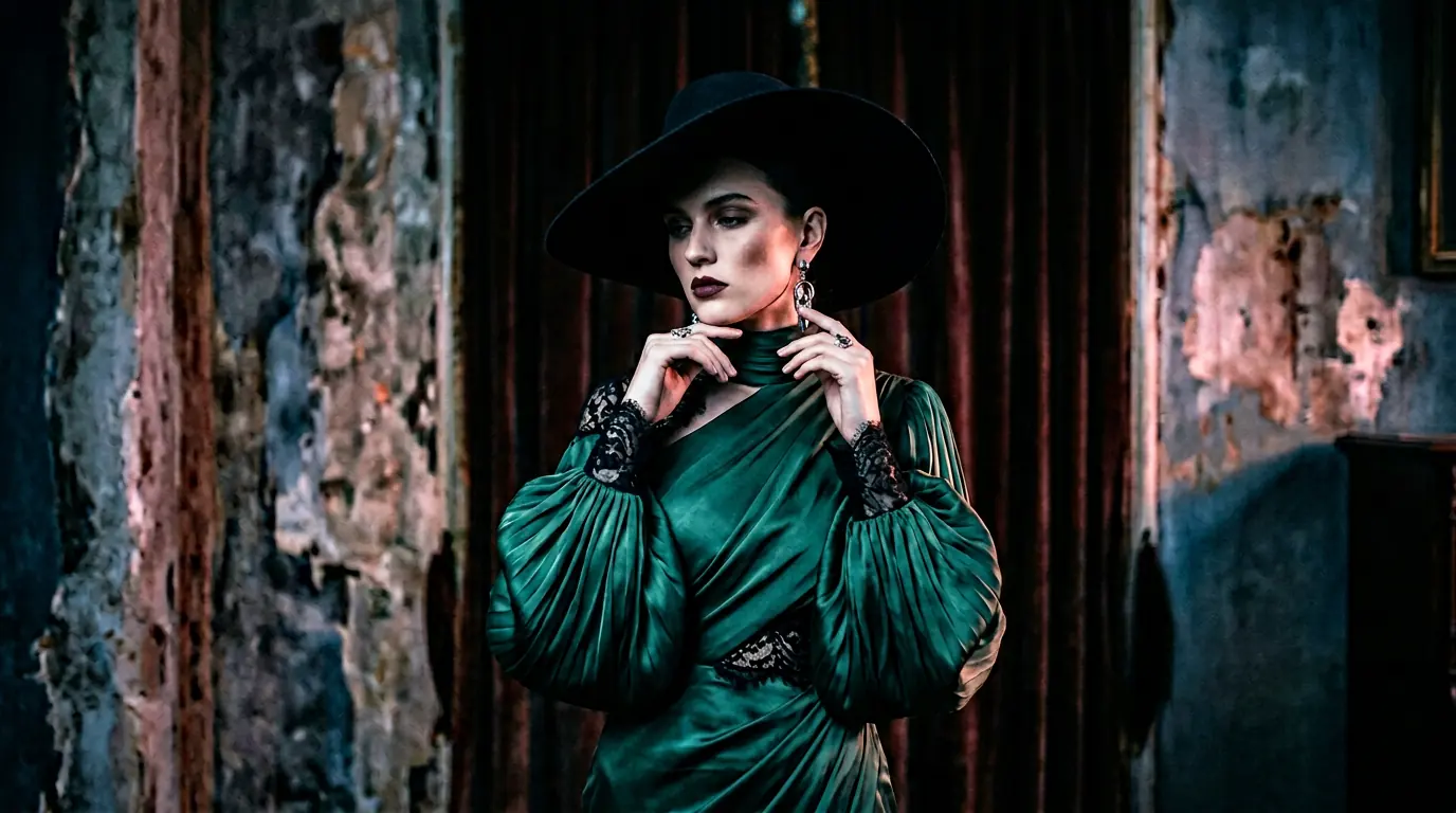 Editorial fashion model for campaign casting